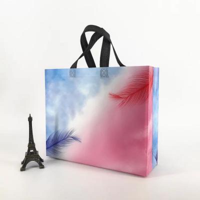 China Eco - Friendly Folding Custom Shopping Bags With Logos Custom Non Woven Shopping Bag for sale