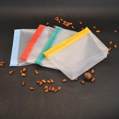 China Recyclable Reusable Extra Thick Silicone Food Grade Storage Food Bags, Silicone Bags For Reusable Food Packing Storage for sale