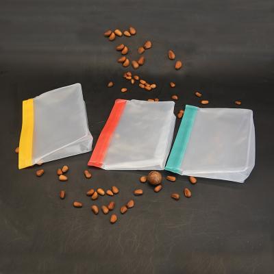 China Recyclable Reusable Silicone Storage Bag Reusable Container Food Freezer Bag Silicone, Fridge Bags Food for sale