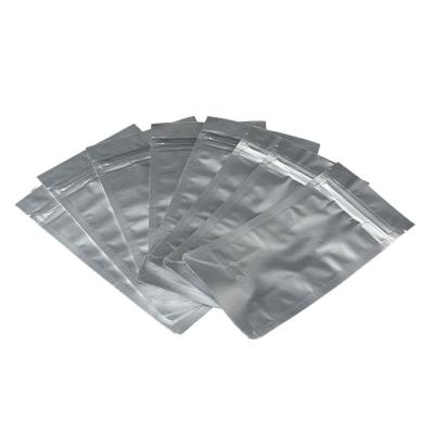 China Recyclable Smell Proof Food Storage Packaging Bag Heat Seal Resealable Flat Stand Up Aluminum Foil Pouch for sale