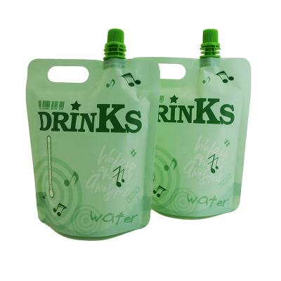 China Recyclable Aluminum Matte Packaging Pouch Spout Liquid Water Packaging, Custom Printed Drink Packaging Pouch With Spout for sale