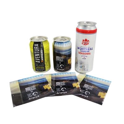 China Waterproof Custom PVC PETG Heat Shrink Sleeve Beer Label Cans, Beer Can Shrink Sleeve for sale