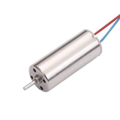 China Shaft diameter 0.8MM diameter 7mm length 16mm high speed mini DC coreless motor totally enclosed for model aircraft UAV DIY fan for sale