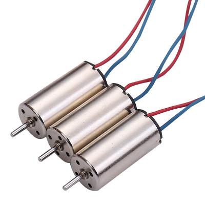 China Totally enclosed Diameter8 mm length 16 mm high speed coreless DC motor for DIY fan of UAV and remote control vehicle for sale