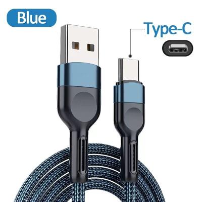 China Charging + Data Transmission LED USB Cable USB-C Charger Mobile Phone Fast Charging Data Cable for sale