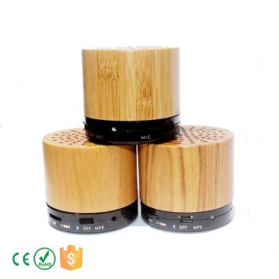 China No Advertising Gift Bamboo Speaker Wooden Mini Wireless Speaker Environmental Protection for sale