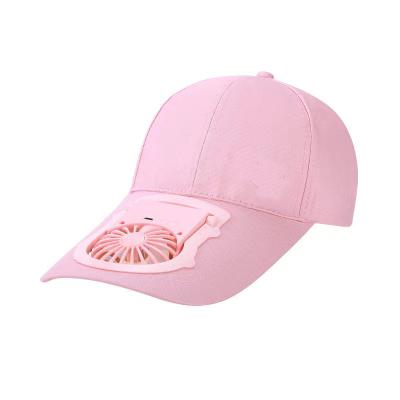 China Hat With 2021 New Fan Cap Rechargeable Hands Free For Outdoor for sale