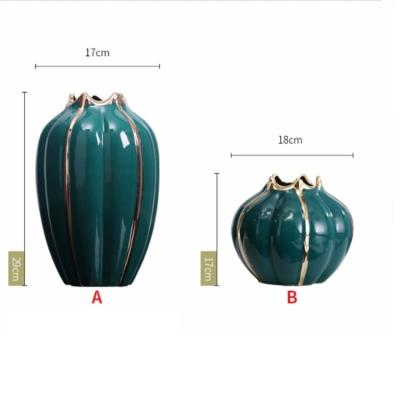 China Art Decor Vases Classical Ceramic and Porcelain Elegant Tabletop Vase Modern All-Season Support Christmas, Thanksgiving for sale