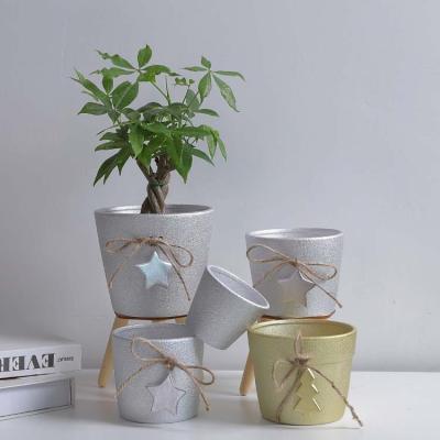 China New Arrival Large Wholesale Flower Pot Decorative Ceramic Flower Pot for sale