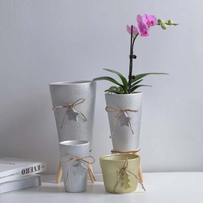 China Cheap dresser to customize china pot garden ceramic eco-friendly wholesale flowerpot for flowerpot for sale