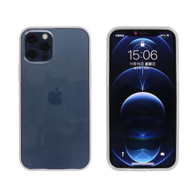 China 1.8MM Prism Matte Bumper Edge Back Cover Shockproof Design for iphone 12 pro max high clear mirror tpu cell phone case for iphone 12 mini for sale