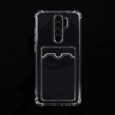 China Pocket Slot Shockproof Case For Xiaomi Redmi Note 8 Pro, Four Bumper Corners Protect Transparent Soft Camera Cover Phone Case For Note 8 for sale