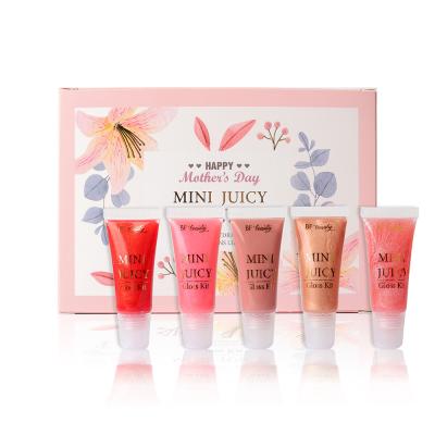 China Private Label Cosmetics Waterproof OEM Dropping Making Matte Lip Gloss Kit Box High Shine Wholesale Adult Cute Glitter Custom Lip Gloss Kit for sale