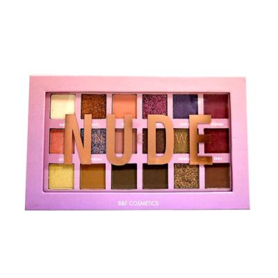 China Waterproof 18 Color Private Label Obvious Luxury Professional Vegan Eyeshadow Palette Wholesale for sale