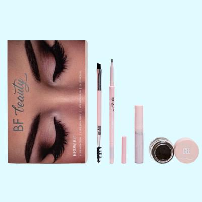 China Lady's Eyes Beauty Makeup Private Label OEM Eyebrow Set Custom Transparent Waterproof Long Lasting Eyebrow Gel Transparent Waterproof for sale