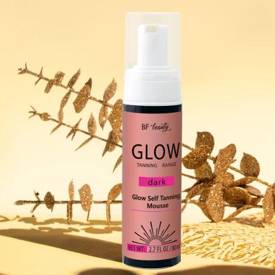 China Custom Body Glow Cleansing Body Cream Glow Bronzer Drop Ship Cosmetics Private Label OEM Cosmetics Self Glow Mousse Self Cleansing Body Glow Remover for sale