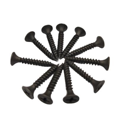 China Matte Black Wire Bugle Head Rough Drywall Screws For Repair Plasterboard Timber for sale