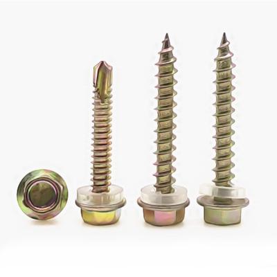 China HEX DIN 7504 Zinc Free Sample Zinc Placa Free Sample Alta Galvanizado Resistencia Hex Head Tapping Screw for sale