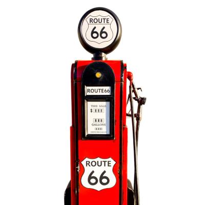 China Photography Props Bar Model Art Gasoline Pump Model Large Retro Nostalgic Tin Cafe Restaurant Metal Bar Vintage Folk Decoration for sale