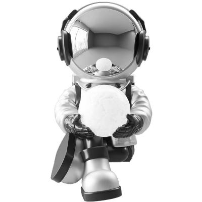 China China Astronaut Desktop Decor Resin Bar Home Decor Decorative Lights Crafts Ornaments Housewarming Gifts for sale