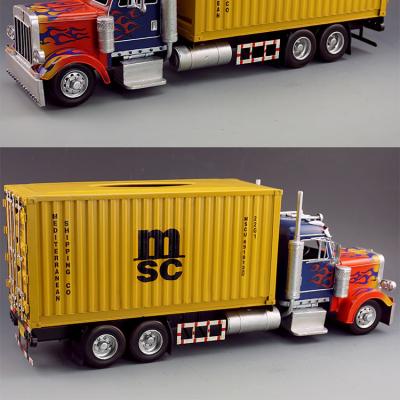 China Europe Retro Wrought Iron Car Model Container Truck for sale