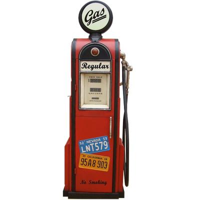 China Retro Wrought Iron Europe Fuel Dispenser American Style Sheet Manual Iron Locker Bar Cafe Decoration for sale