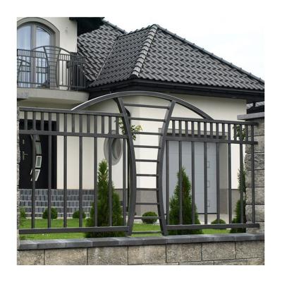 China New Modern Single Fence Easily Assembled Iron Pipe Garden Design for sale