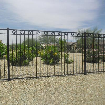 China Simple Modern Cheap Fence Easily Assembled Wrought Iron Designs for sale