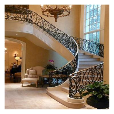 China Handmade Classic Stair Handrail Balustrade Metal Stair Railing for sale