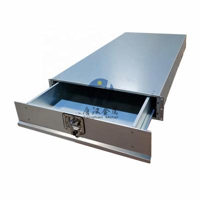 China Custom Dustprooof Waterproof Shockproof Resistant Galvanized Under Tray Ute Tool Box Drawer for sale