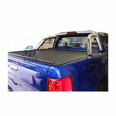 China Waterproof And Durable 4x4 Roller Flap Tonneau Aluminum Bed Cover For Pickup Fordranger wildrak T7 for sale