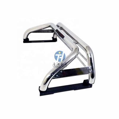 China Heavy Duty Car Accessories Pickup Truck Stainless Steel Pick Up Sport Roll Bars For New HiluxRevo for sale