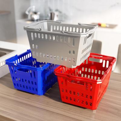 China Hand Hold Supermarket portable basket Convenience store shopping basket special basket plastic for sale