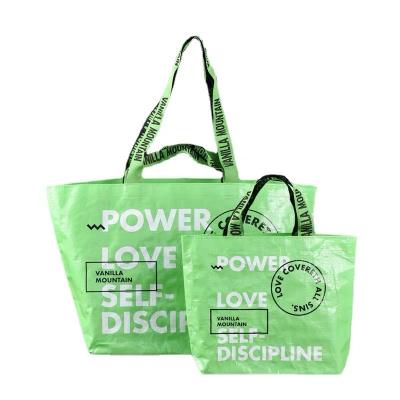 China Logo Waterproof Sustainable PP Bag Supermarket Shopping Plastic Shopping Tote Bag for sale