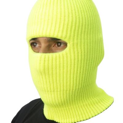 China JOINT Neon Ski Balaclava Braided Knit Sweater Hat for sale