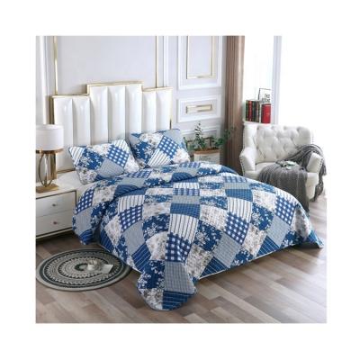 China Morden Promotion Custom Summer Soft Geometric Quilted Bedspread for sale