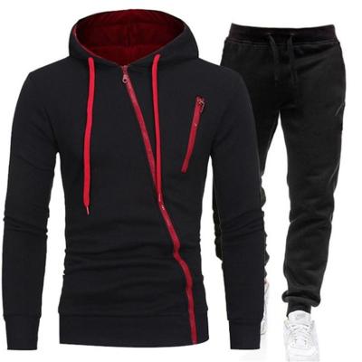 China Autumn Mens Tracksuits 2-Piece Breathable Hoodie+Pants Sports Fit Mens Sweater Zipper Hoodie Men's Clothing Suit Sportswear Size S-4Xl for sale