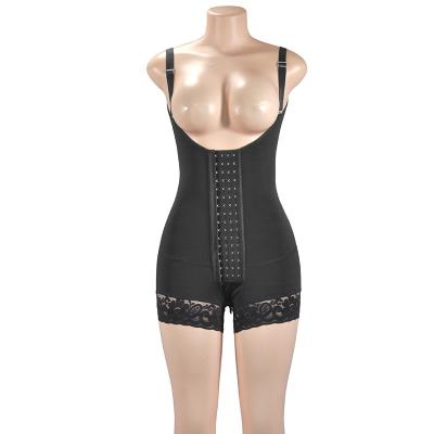 China Antibacterial Shapewear Shapewear Open Bust Corset Woman Faja Bodysuit Abdomen Control Waist Trainer Tie Postpartum Belts Butt Lift Lady Underwear for sale