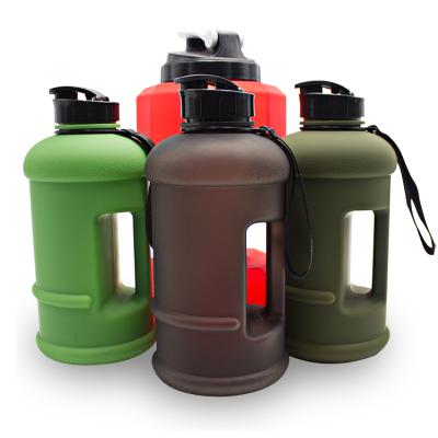 China Large Viable BPA FREE Bodybuilding Plastic Water Bottle 1.3L 2.2L Shaker Bottle Sports Gym Fitness for sale