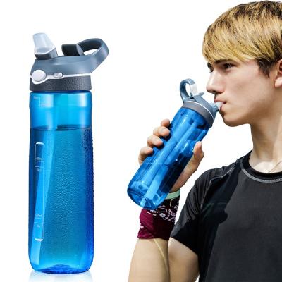 China Ashland Disposable AutoSpout Straw Sports Water Bottle, 450ML/580ML/750ML, Custom Logo and Color for sale