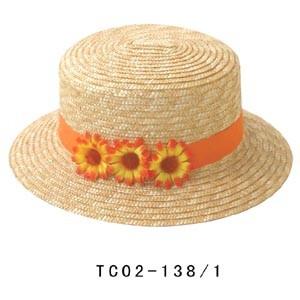 China Raffia Childrens Sun Hats / 10cm Brim Straw Braid Sun Hats For Party for sale