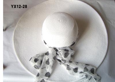 China 9cm Brim Natural Wide Brimmed Sun Hat , Raffia Sun Hat For Summer Summer for sale