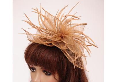 Chine Chapeau de dames de Headwear de décoration de Brown pp Sinamay Fascinator pour la mode à vendre