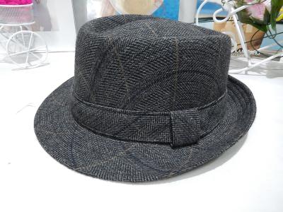 China Seashore Autumn Gray Mens Homburg Hats , fedora classic mens hats for sale