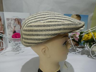 China Stripe Mens Homburg Hats 5cm , Advance Paper hat Fashion With Male for sale