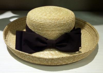 China Decoration Womens Straw Hats , Leisure Summer Straw Beach Hats for sale