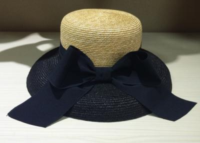 China Sombreros de vaquero para mujer de la paja del Bowknot de la trenza de la paja los 57cm con la trenza de la paja en venta