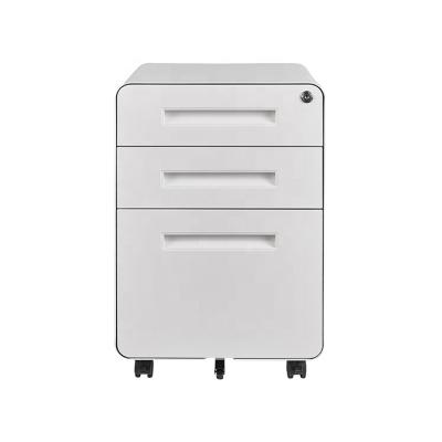 China New Design Durable High Quality Mobile 3 Drawers Metal Pedestal Office File Cabinet for sale