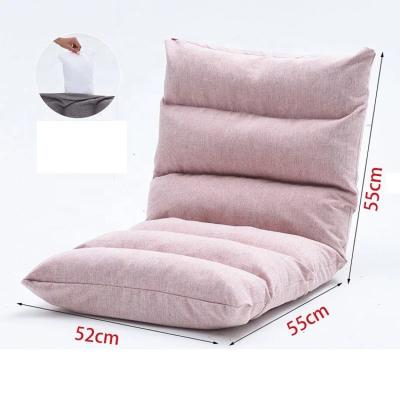 China Foldable Modern Lazy Foldable Sofa Fabric Backrest Sofas Chairs Living Room Furniture for sale