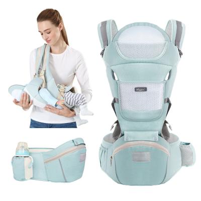 China Hipseat Baby Carrier Waist Infant Multifunctional Baby Carrier With Backpack Baby Carriers Ergonomic Bag Organic Cotton Baby Carrier for sale